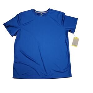 Tek Gear Men Large NWT blue wicking odor resistant tshirt